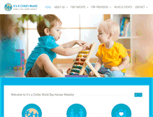 Tablet Screenshot of childsworld-dayhomes.com